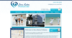Desktop Screenshot of bocaratonpodiatry.com