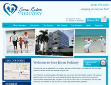 Tablet Screenshot of bocaratonpodiatry.com